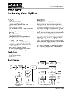 TMC2072KHC Datasheet PDF Fairchild Semiconductor