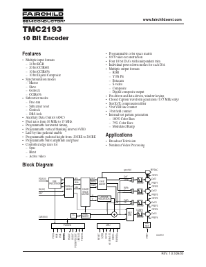 TMC2193 Datasheet PDF Fairchild Semiconductor