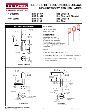HLMPK105 Datasheet PDF Fairchild Semiconductor