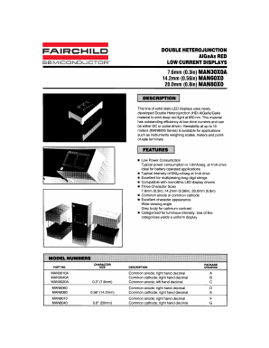 MAN3020A Datasheet PDF Fairchild Semiconductor