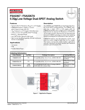 FSA2267 Datasheet PDF Fairchild Semiconductor
