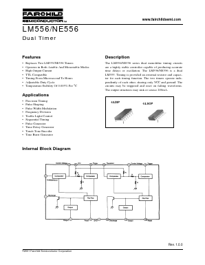 NE556 Datasheet PDF Fairchild Semiconductor