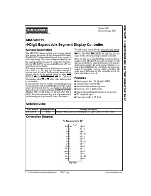 74C911 Datasheet PDF Fairchild Semiconductor