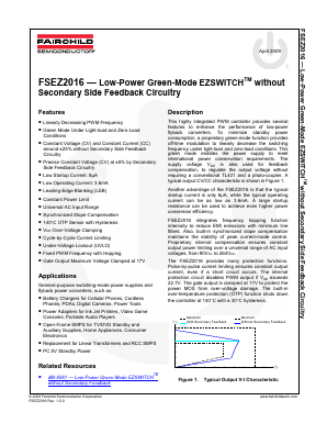 FSEZ2016 Datasheet PDF Fairchild Semiconductor