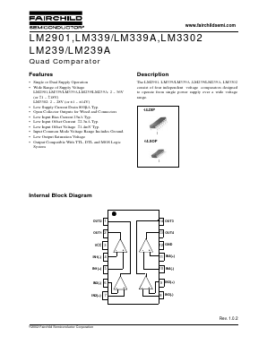 LM339AN Datasheet PDF Fairchild Semiconductor