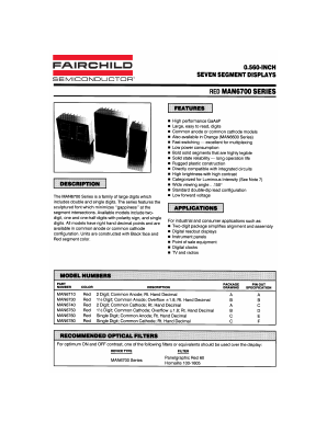 MAN6780 Datasheet PDF Fairchild Semiconductor
