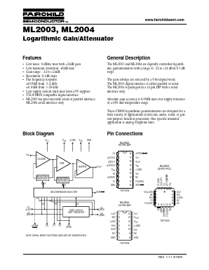 ML2003 Datasheet PDF Fairchild Semiconductor