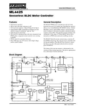 ML4425IP Datasheet PDF Fairchild Semiconductor