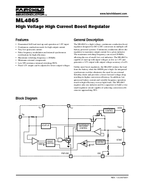 ML4865CS-2 Datasheet PDF Fairchild Semiconductor