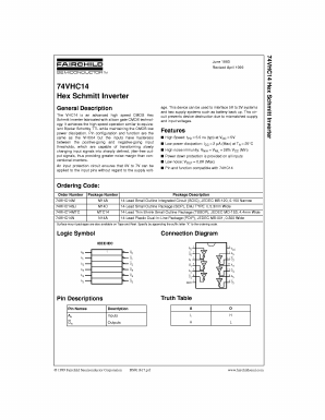 74VHC14N Datasheet PDF Fairchild Semiconductor