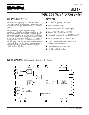 ML6401 Datasheet PDF Fairchild Semiconductor