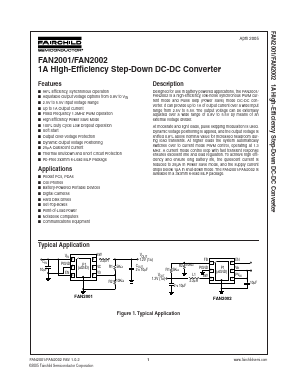 FAN2001 Datasheet PDF Fairchild Semiconductor