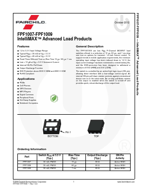 FPF1008 Datasheet PDF Fairchild Semiconductor