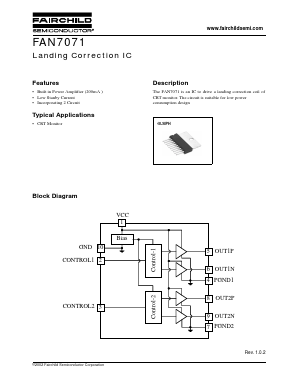 FAN7071TS Datasheet PDF Fairchild Semiconductor