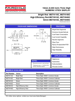 MST4940C Datasheet PDF Fairchild Semiconductor