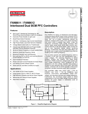 FAN9611 Datasheet PDF Fairchild Semiconductor