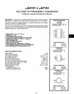 UA4151 Datasheet PDF Fairchild Semiconductor