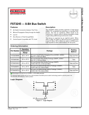 FST3245QSCX Datasheet PDF Fairchild Semiconductor