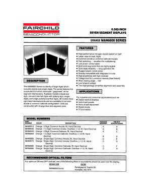 MAN6610 Datasheet PDF Fairchild Semiconductor