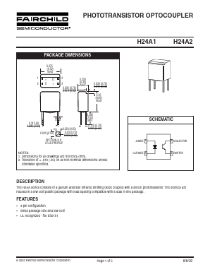 H24A2 Datasheet PDF Fairchild Semiconductor