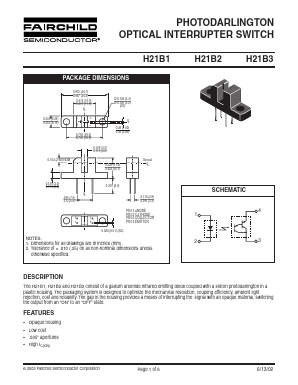 H21B1 Datasheet PDF Fairchild Semiconductor