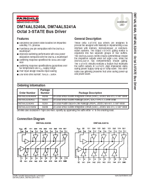 DM74ALS241A Datasheet PDF Fairchild Semiconductor