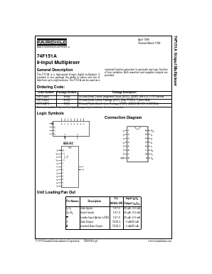 74F151ASCX Datasheet PDF Fairchild Semiconductor