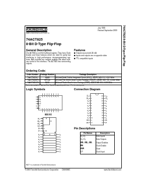 74ACT825SCX Datasheet PDF Fairchild Semiconductor