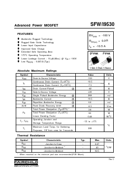 SFI9530 Datasheet PDF Fairchild Semiconductor