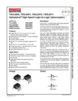 74OL6011S Datasheet PDF Fairchild Semiconductor
