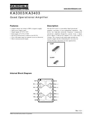 KA3303 Datasheet PDF Fairchild Semiconductor