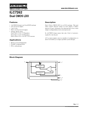 ILC7262CS-50/33 Datasheet PDF Fairchild Semiconductor