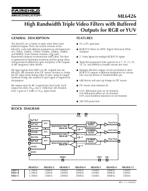 ML6426CS-15 Datasheet PDF Fairchild Semiconductor