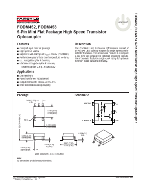 FODM452R2V Datasheet PDF Fairchild Semiconductor