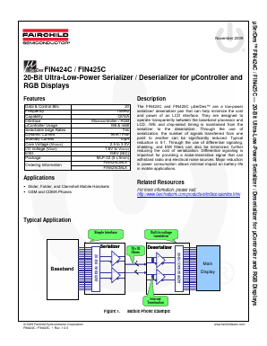 FIN424CMLX Datasheet PDF Fairchild Semiconductor