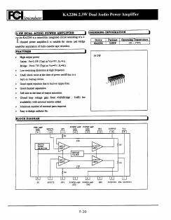 KA2206 Datasheet PDF First Components International