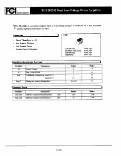TDA7221A Datasheet PDF First Components International