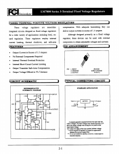 LM7806 Datasheet PDF First Components International
