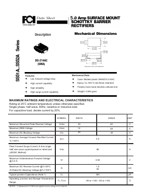 SS52A Datasheet PDF First Components International