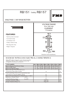 RB155 Datasheet PDF Formosa Technology