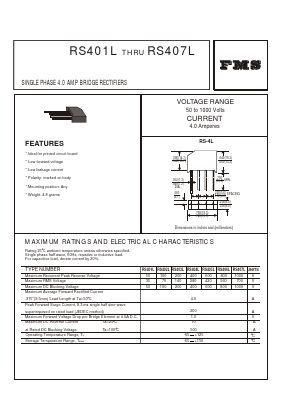 RS402L Datasheet PDF Formosa Technology