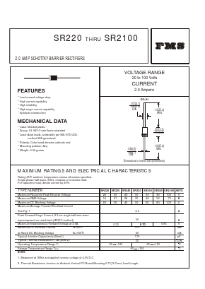 SR220 Datasheet PDF Formosa Technology