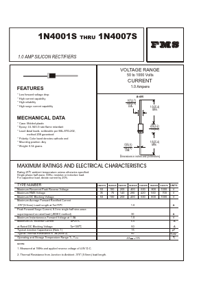 1N4003S Datasheet PDF Formosa Technology