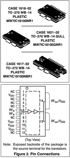 MW7IC18100NBR1 Datasheet PDF Freescale Semiconductor