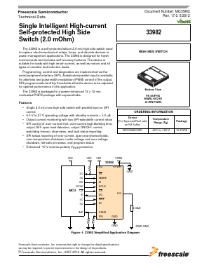 33982 Datasheet PDF Freescale Semiconductor