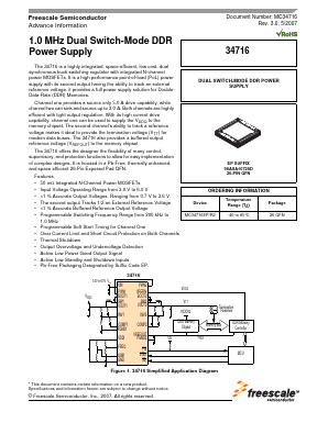MC34716EP Datasheet PDF Freescale Semiconductor