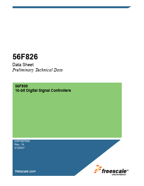 DSP56F826 Datasheet PDF Freescale Semiconductor
