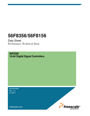 56F8356 Datasheet PDF Freescale Semiconductor