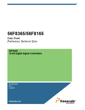 56F8165 Datasheet PDF Freescale Semiconductor