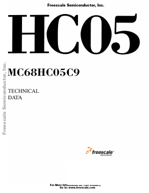 MC68HC05C9FB Datasheet PDF Freescale Semiconductor